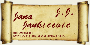 Jana Jankićević vizit kartica
